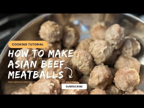 How to make Asian Beef Meatball or Indonesian Bakso...