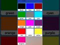 Colour name for children | kids learning colour name | colour name in english | kids abc #short