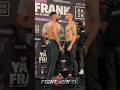 Galal Yafai STARES DOWN Tommy Frank at FINAL face off at weigh in!