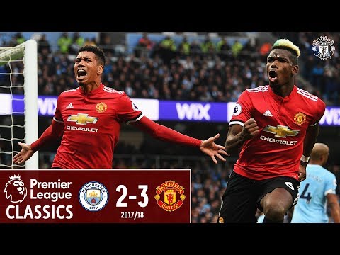 Premier League Classic | Manchester City 2-3 Manchester United | Pogba Double Sinks City