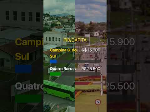 ⚔️ CAMPINA GRANDE DO SUL vs QUATRO BARRAS? Qual a melhor cidade da RMC? 🏔️