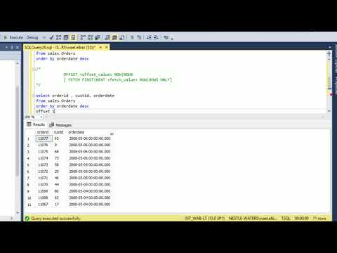 MS SQL Server 2016 course 70-761 - Chapter 5 Filtering and Sorting Data - B