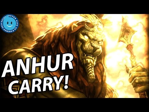 SMITE A-Z! ANHUR THE BEAST! Anhur Gameplay and Damage Build!
