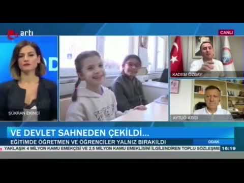 Genel Başkanımız Kadem Özbay, katıldığı Artı Tv canlı yayınında eğitime ve eğitimin sorunlarına ilişkin değerlendirmelerde bulundu.22/08/2023 | EĞİTİM İŞ