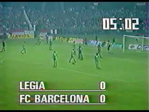Legia Warszawa vs. FC Barcelona full match ⚽ Cup Winners' Cup 1989-1990
