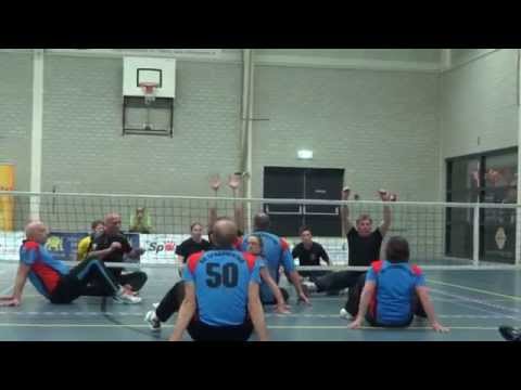 Zitvolleybal VC Spaarnestad 1 - VC Allvo 2 (1/4)