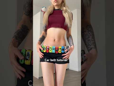 If you wanna make one too here is a car belt tutorial ❤️ #car #fashion