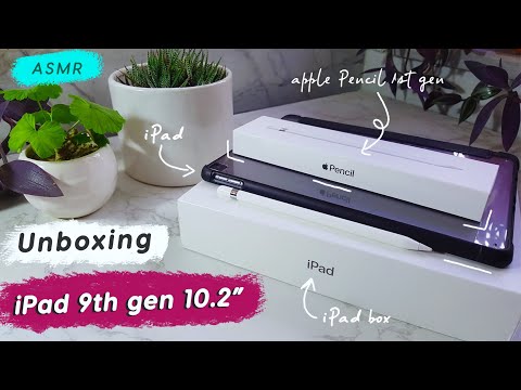 unboxing ipad 9th gen + apple pencil 1 gen and accessories | asmr & aesthetic