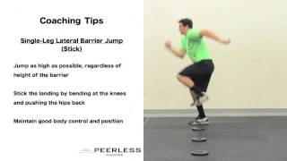 54. Single Leg Lateral Barrier Jump (Stick)