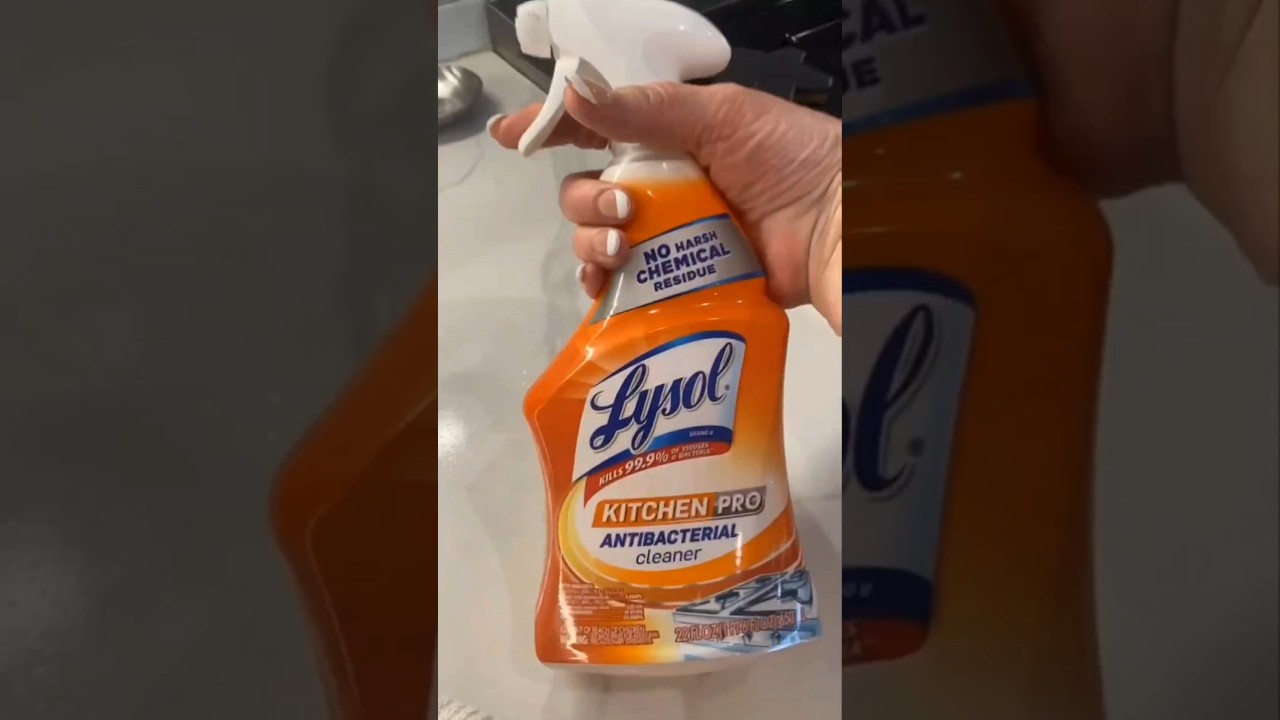 Lysol Pro Kitchen Spray Cleaner Review 🧽 😱 #Shorts #shortsvideo  #cleaning
