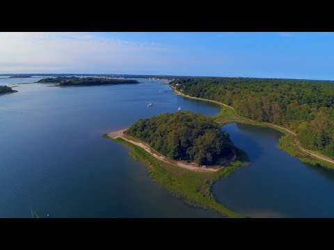 Bourne Massachusetts Monument Beach Aerial Footage