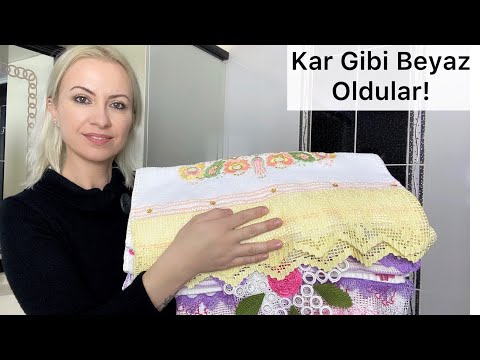 Rutubetten Sararmış, Leke Olmuş Havluları Nasıl Yıkıyorum? | Mis Gibi Oldular!