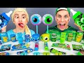 Blue Food Vs Green Food Challenge Elsa Frozen Vs Hulk Mukbang By HUBALAND