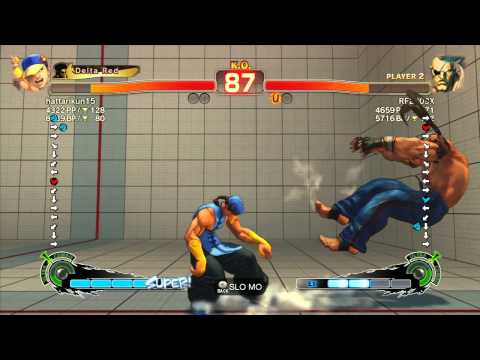 SSF4 AE: hattarikun15 (Yun) vs RF (Sagat) - Ranked Match (720p HD)