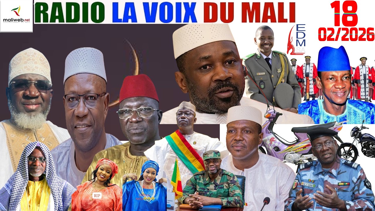 La Revue de Presse de la RADIO LA VOIX DU MALI du 18 Février 2026