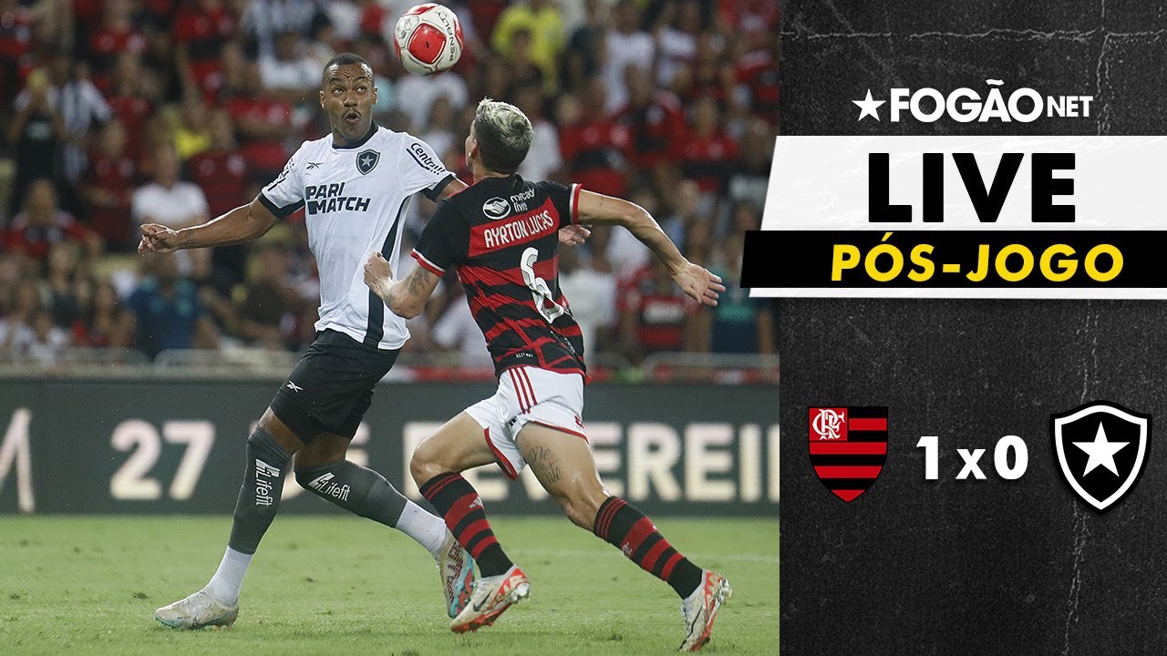 LIVE | Pós-jogo e repercussão de derrota do Botafogo para o Flamengo em clássico no Carioca-2024