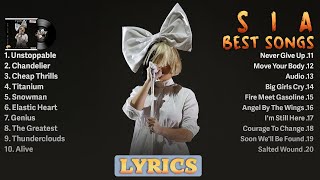 Download lagu Sia Playlist 2023 (Lyrics) - Best Songs Collection - Greatest Hits Songs of All Time Full Album mp3