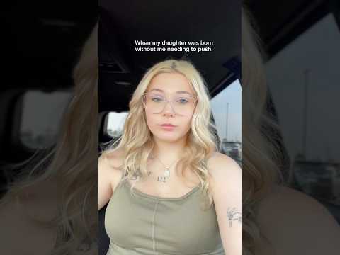 I gave birth WITHOUT pushing 😳 #birthvlog