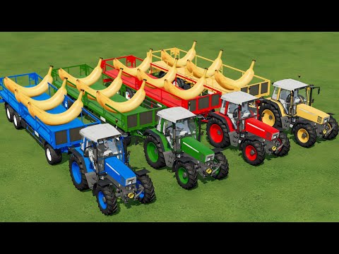 BANANA TRANSPORTING WITH FENDT TRACTORS - FARMING SIMULATOR 22 |