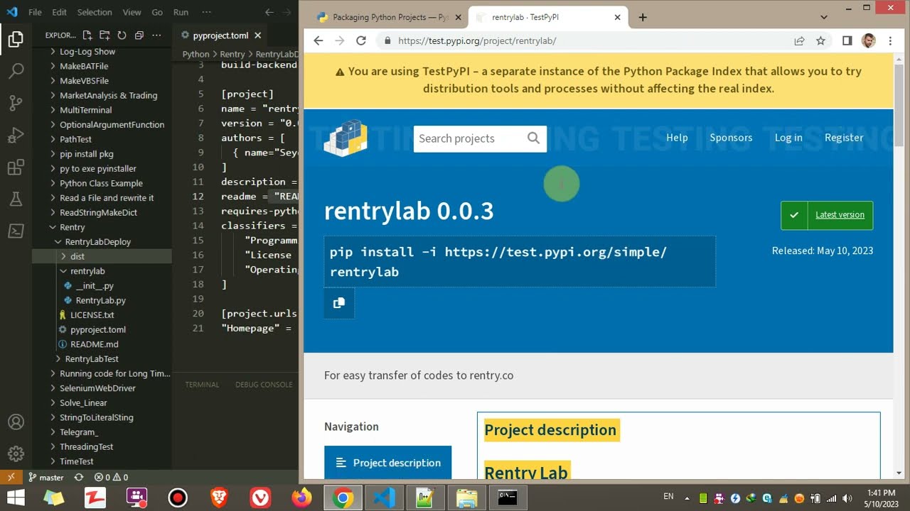 How to share a python package in pypi(Python Package Index)?
