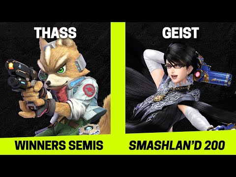 SmashLAN'd 200 Singles Winners Semis - Thass (Fox) vs Geist (Bayonetta) - SSBU Tournament