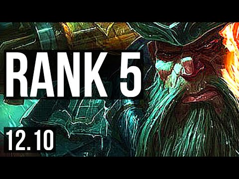 GANGPLANK vs RENEKTON (TOP) | Rank 2 GP, Rank 5, 12/3/9, Dominating | NA Challenger | 12.10