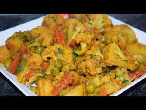 Halwai Style Aloo Gobhi Matar ki Sabzi  | Tasty Vegetarian Recipe | By Yasmin Huma Khan Video