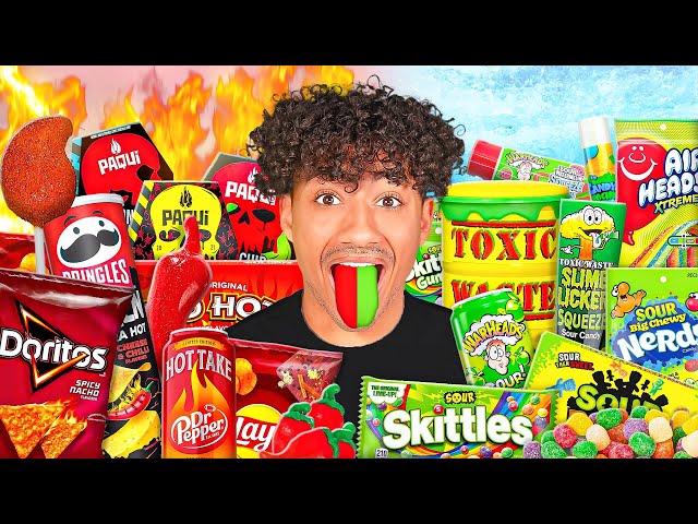 Eating The World's SPICIEST Vs SOUREST FOODS SDDEFAULT Thumbnail