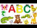 ABC Flashcards For Toddlers Abc Alphabet With Three Words A To Z Three Words Abc Alphabets