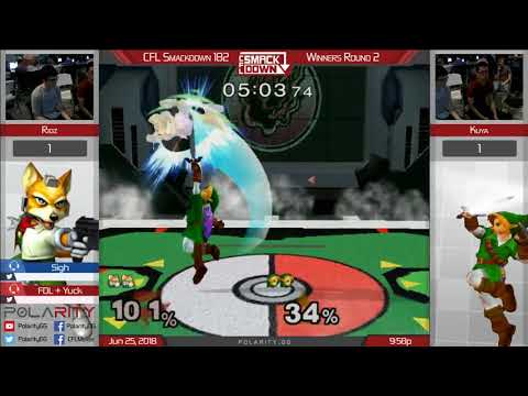 CFL Smackdown 182 Melee - Ridz (Fox) vs Kuya (Link) - Game 3
