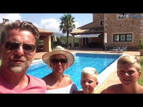 Fincallorca Bewertung: Michael und Familie auf der Finca Can Penyata