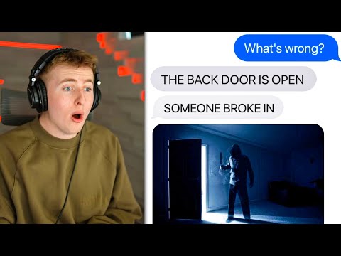 LUKE DAVIDSON REACTING TO MY SCARY TEXT STORIES