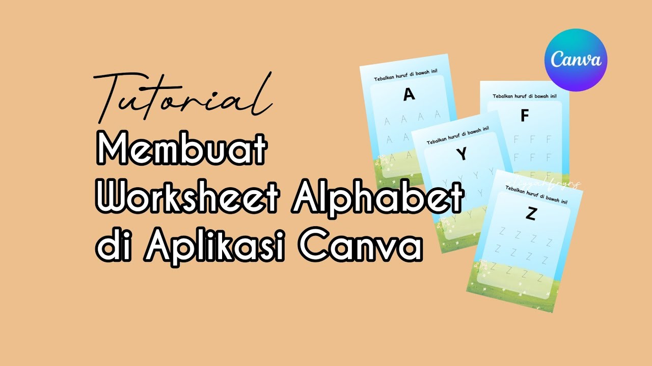 [Tutorial] Membuat Worksheet Alphabet di Aplikasi Canva (Huruf Kapital)