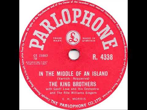 UK New Entry 1957 (114) King Brothers - In The Middle Of An Island
