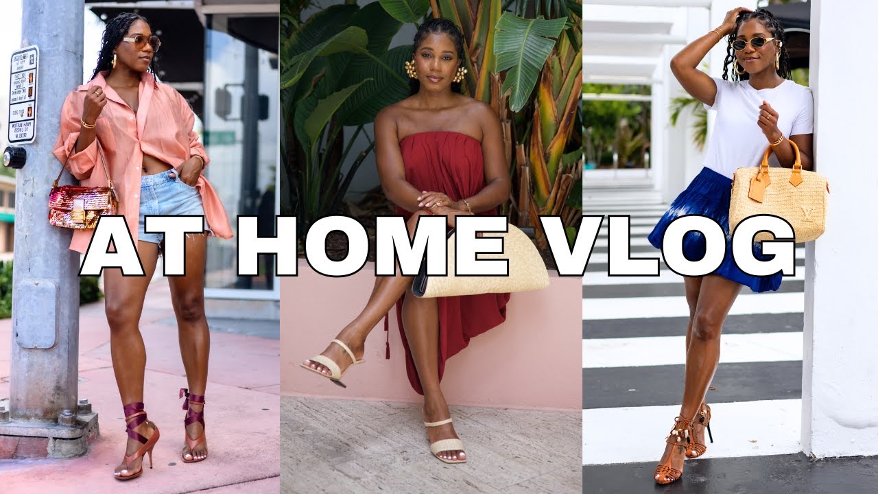 AT HOME VLOG! Growing My Edges, Miami Street Style Fashion Shoot & ASOS Summer Haul 🌴 MONROE STEELE