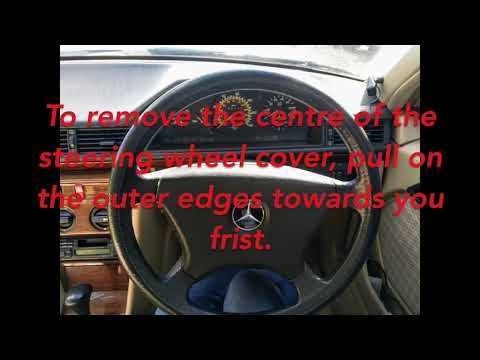 How to Mercedes W124 wiper indicator stalk remove and replace
