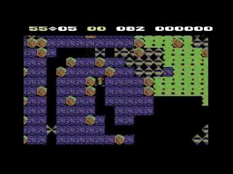 Commodore 64 Boulder Dash 1, Cave M2 Walkthrough (Rockford gets rich)