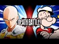 Saitama VS Popeye One Punch Man VS Thimble Theatre DEATH BATTLE