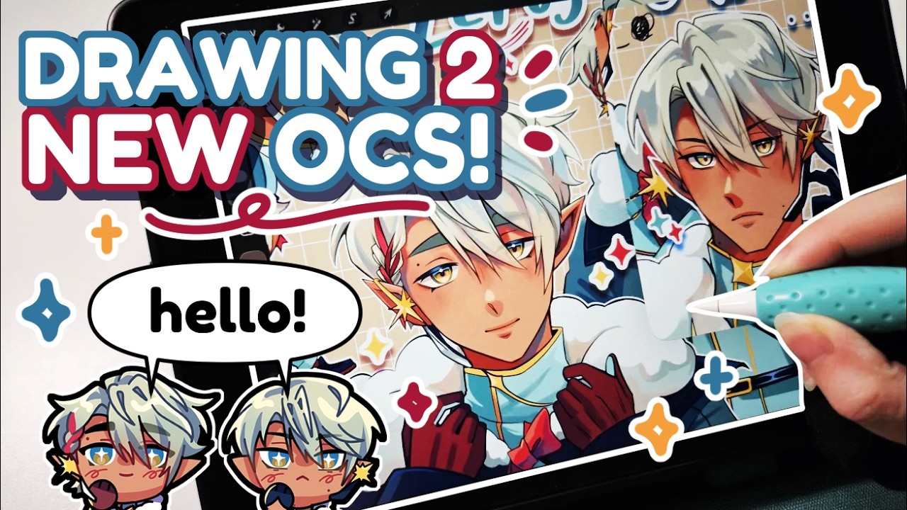 Drawing 2 NEW OCS! | Meet Lepus and Cetus!💌🚂