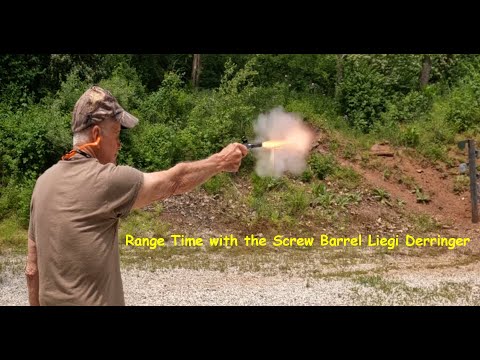 Loading and shooting the Pedersoli Screw Barrel Liegi Derringer.  Part 2
