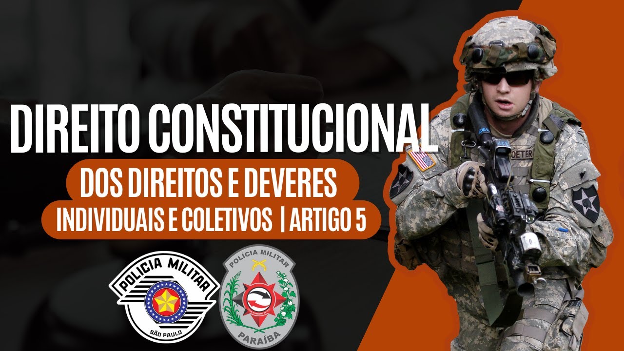 DIREITOS E DEVERES INDIVIDUAIS E COLETIVOS | ARTIGO 5 | QUESTÕES VUNESP | PROF MUNIZ