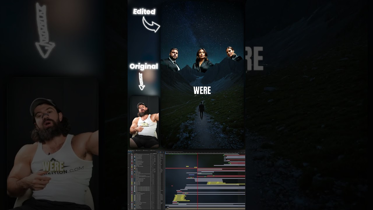 Showcasing Before and after video edit