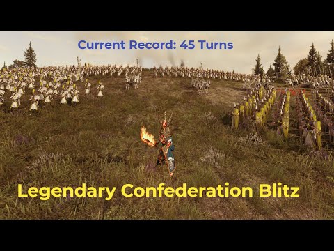 Challenge Campaign. High Elf Confederation Blitz: Legendary Difficulty