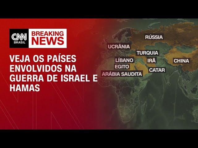 Veja os países envolvidos na Guerra de Israel e Hamas | LIVE CNN