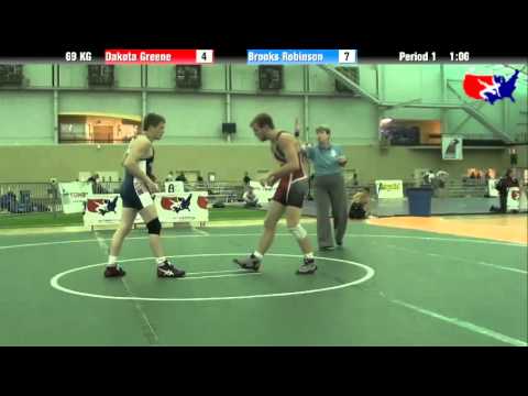 Dakota Greene vs. Brooks Robinson at 2013 ASICS FILA Cadet Nationals - GR