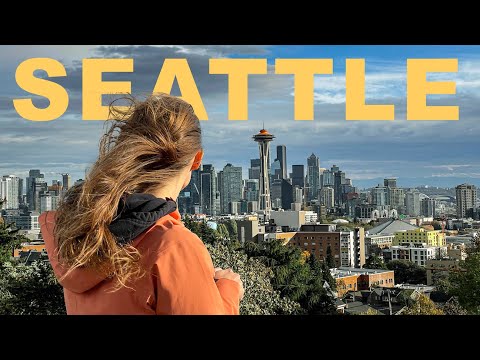 🚐 ONE DAY IN SEATTLE 🌲| Walking Tour, Pike Market, Robot Coffee | CANADA TO CANCUN VAN LIFE | Ep 2
