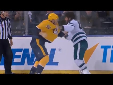Jonah Gadjovich And Mark Borowiecki Drop The Gloves