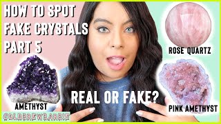 HOW TO SPOT FAKE CRYSTALS | PART 5 | ROSE QUARTZ , PINK AMETHYST & AMETHYST | ARE YOUR CRYSTALS FAKE