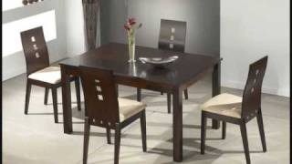 4 MESAS Y SILLAS COMEDOR A TU ALCANCE MUEBLES SALVANY  www.mueblessalvany.com.wmv