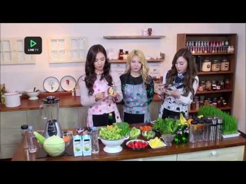 150220 SNSD Tiffany Yuri Hyoyeon (YulTiHyo) - Yuri's Fruit Juice @ Line TV